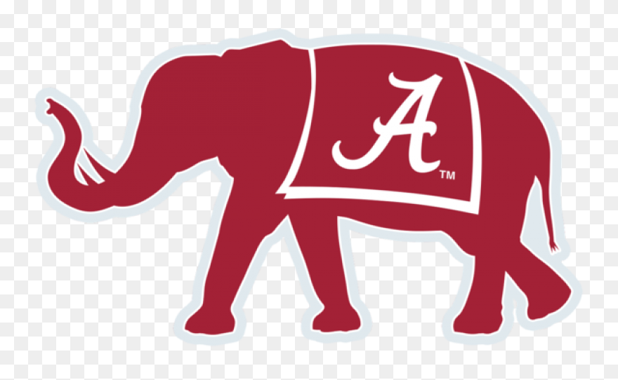Alabama Elephant Decal - Alabama A