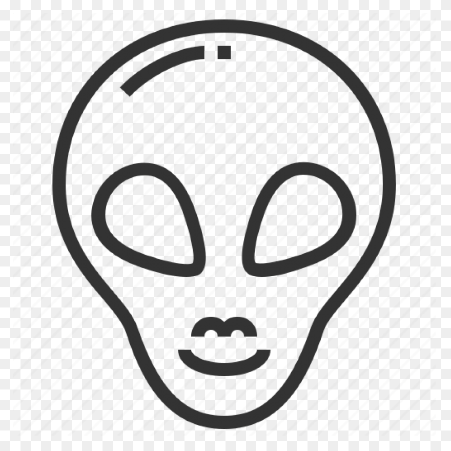 Alien Head In 3D Anaglyph Style | A