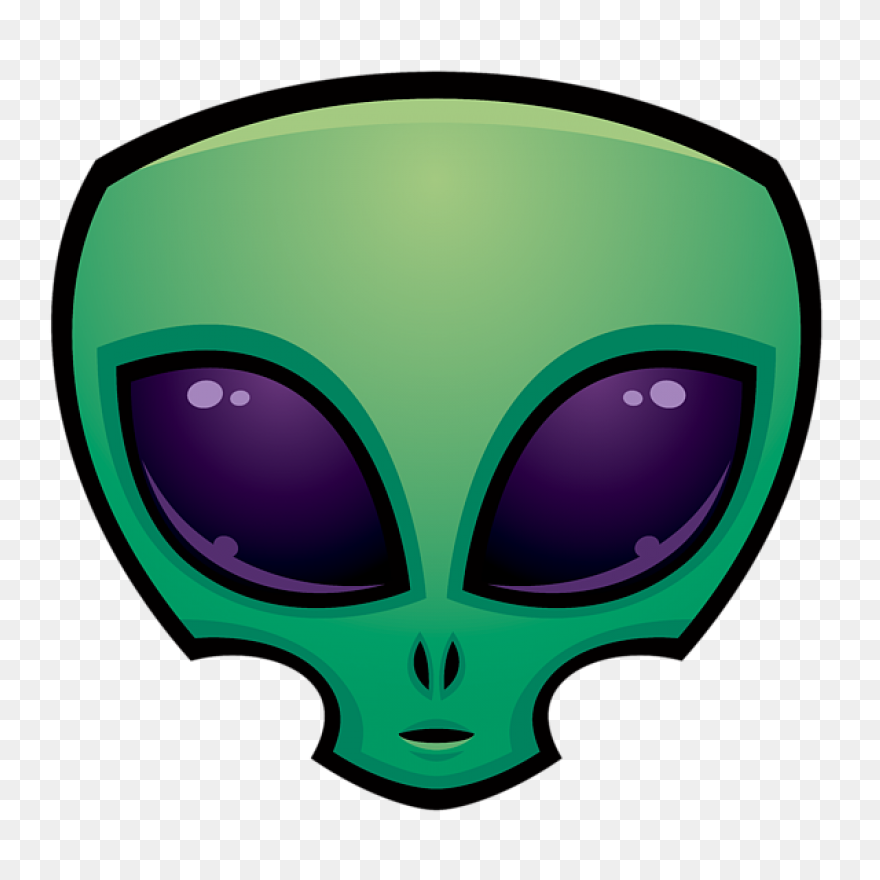 Alien Head In 3D Anaglyph Style | A