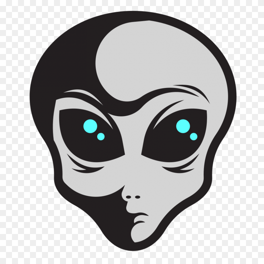 Alien Head In 3D Anaglyph Style | A