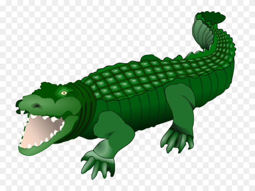 Alligator Standing Clip Art - Allig