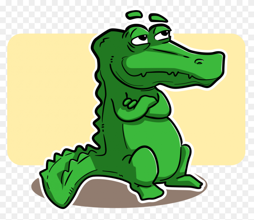 Alligator Standing Clip Art - Allig