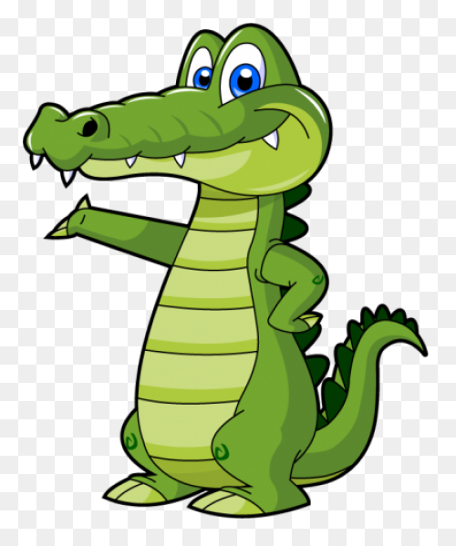 Alligator Standing Clip Art - Allig
