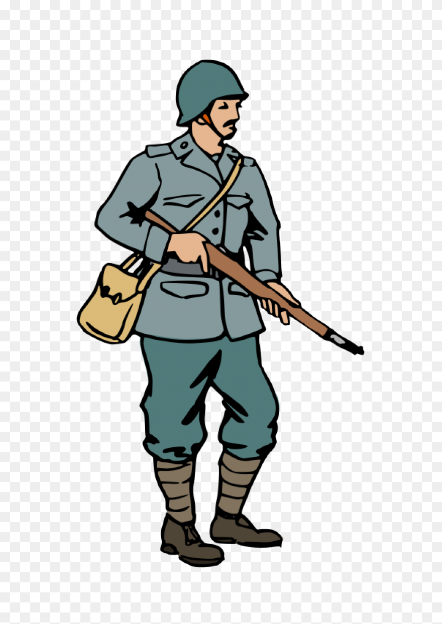 Simple Soldier Clipart Black And Wh