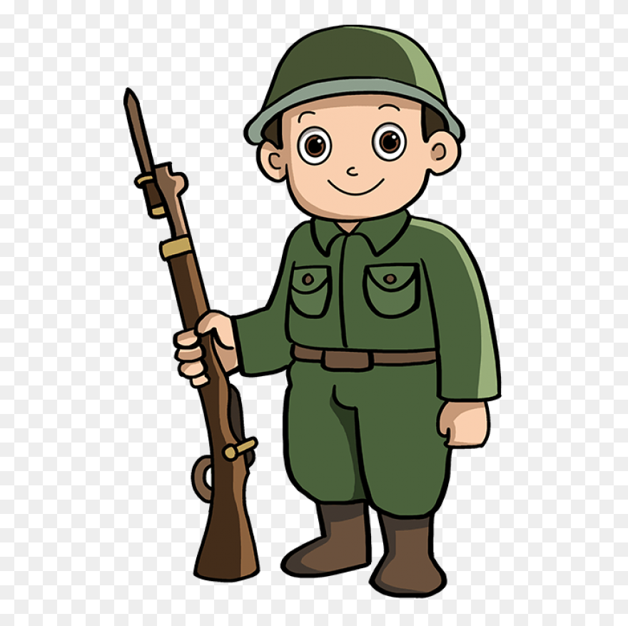 Simple Soldier Clipart Black And Wh