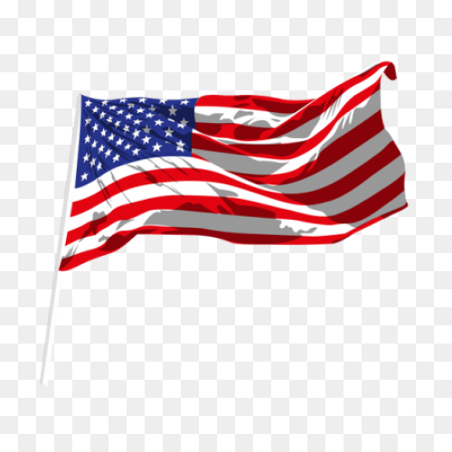 Waving Flag Of The United States Of
