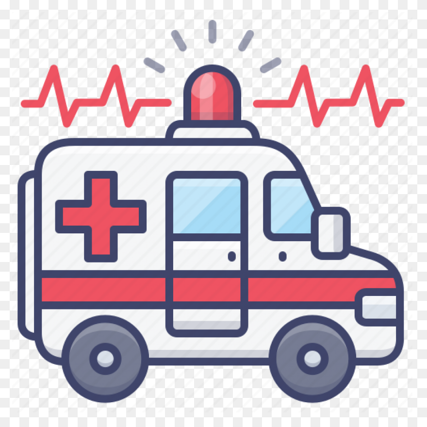Emergency Hospital Vehicle Ambulance Icon - Ambulance