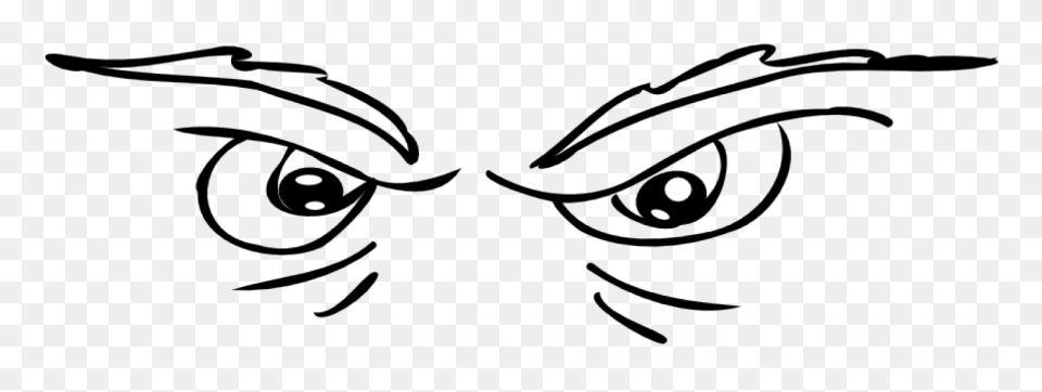 Scary Eyes Vector Drawing Angry - Angry Eyes