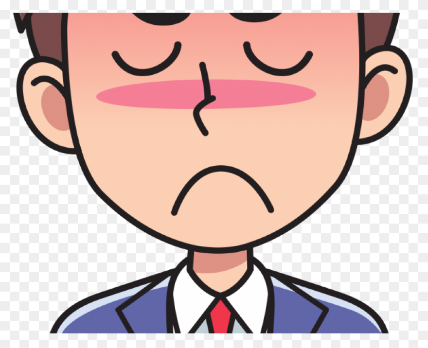 Angry Man Clipart Person Thinking - Angry Man