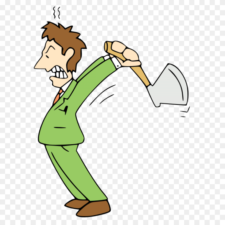 Angry Man Clipart - Person Thinking