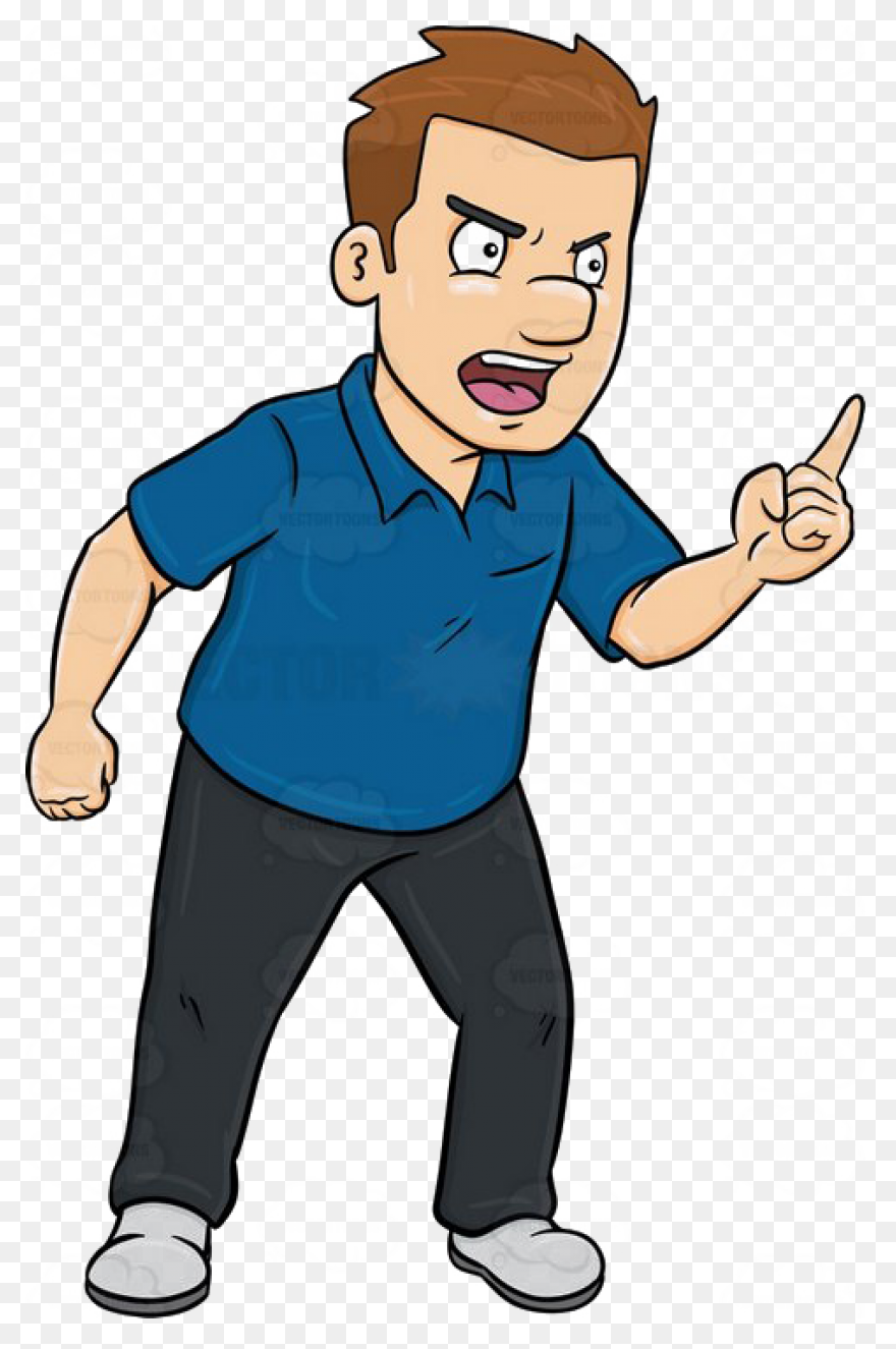 Angry Man Clipart - Person Thinking