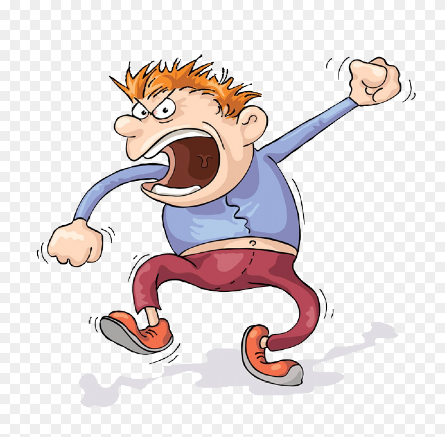 Angry Man Clipart - Person Thinking