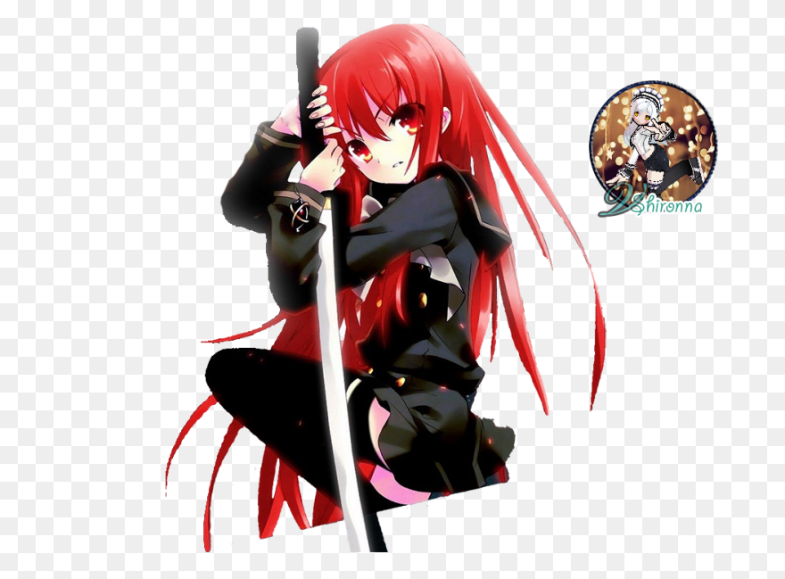 Shy Red Hair Anime Girl - Anime Girls