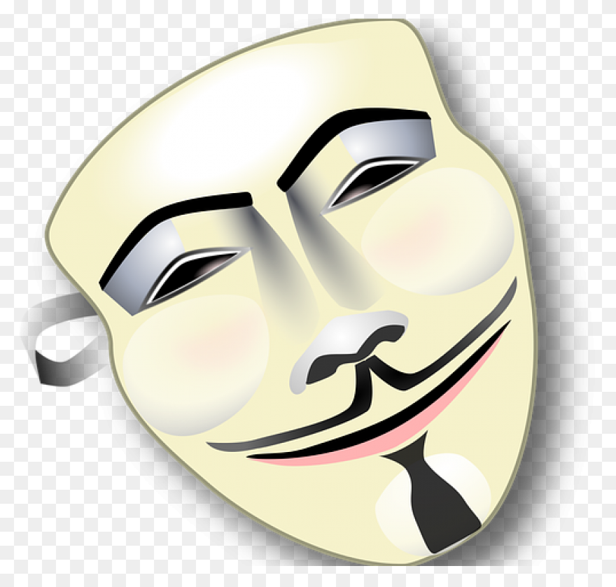 Anonymous Mask Transparent Thewealt