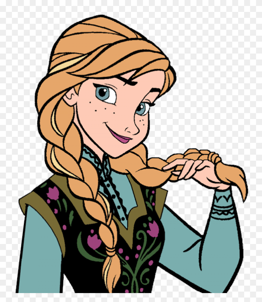 Anna Smiling-Clipart By Hillygon On