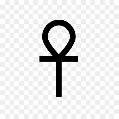 Gold Ankh Cross Pendant