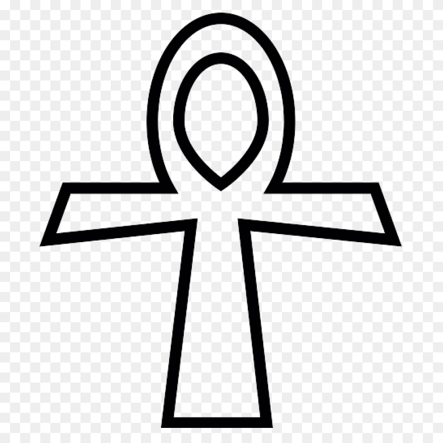 Gold Ankh Cross Pendant