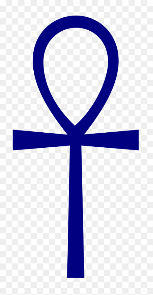Gold Ankh Cross Pendant
