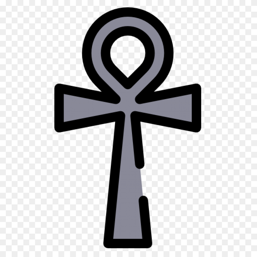 Gold Ankh Cross Pendant