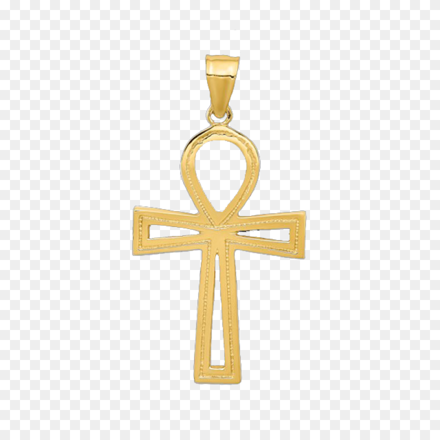 Gold Ankh Cross Pendant - Ankh