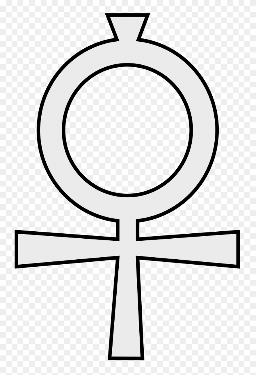 Gold Ankh Cross Pendant