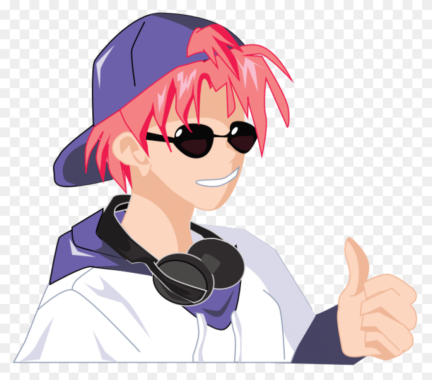Santa Hat Clipart Anime Guy Christm