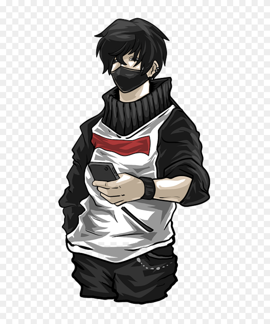 Santa Hat Clipart Anime Guy Christm