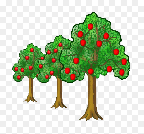 Apple Tree With Apple Basket | Appl