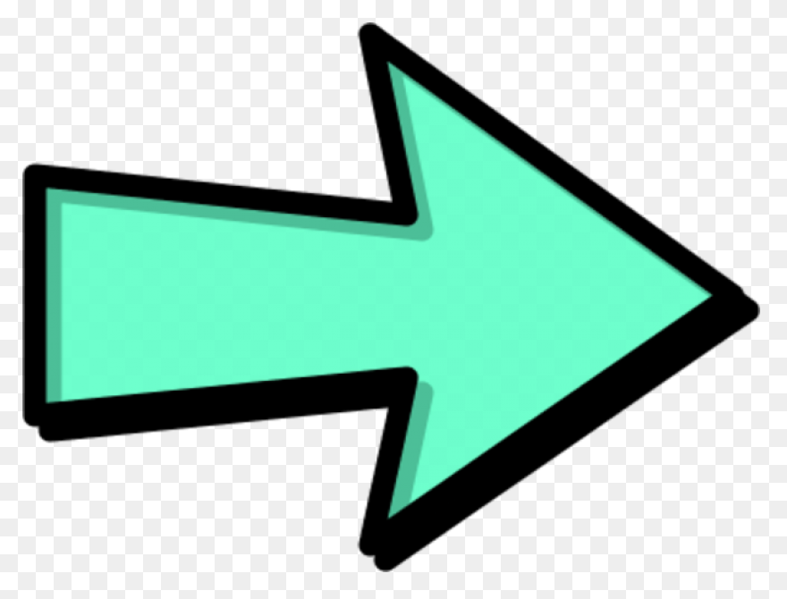 Arrow Pointing To Right Hand Drawn 
