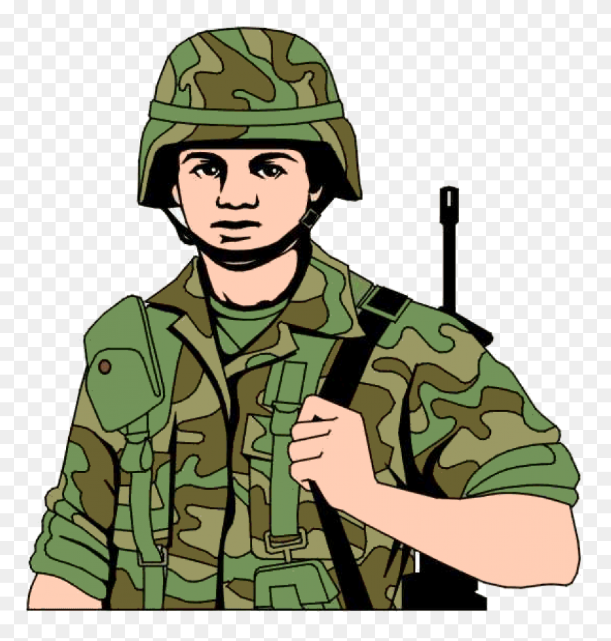 Army Male Finger Hand Clipart - Arm
