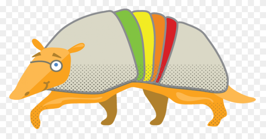 Armadillo Clipart Vector - Punxsuta
