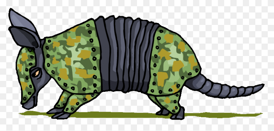Armadillo Clipart Vector - Punxsuta