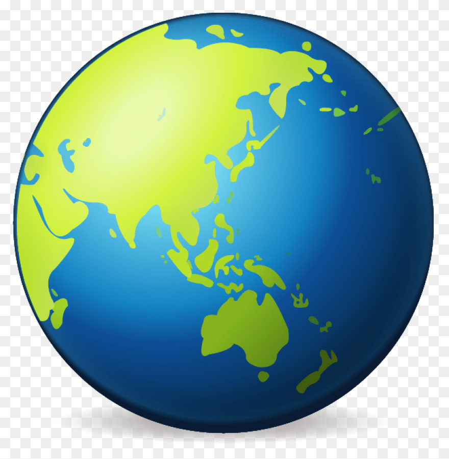 Asia World Globe Vector Image | Pub