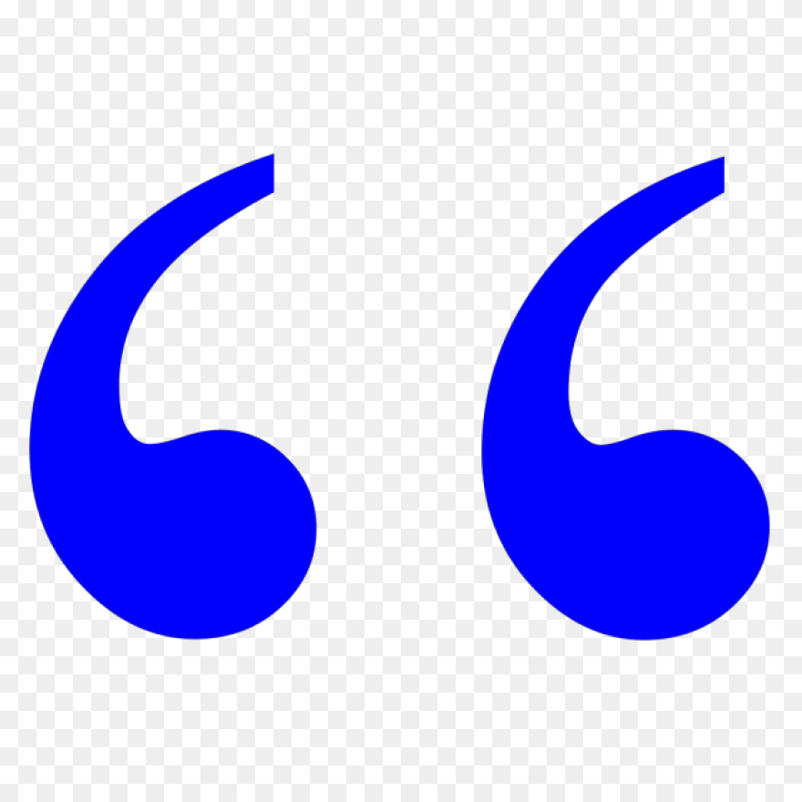 Blue Quotation Marks Png PNG - Ashley Benson