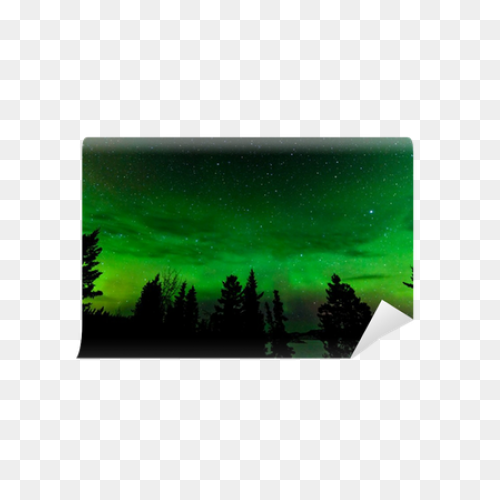 Green Glow Of Northern Lights - Aurora Borealis