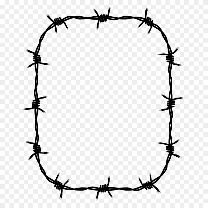 Barbed Wire Frame Image | - Barbed Wire Fence