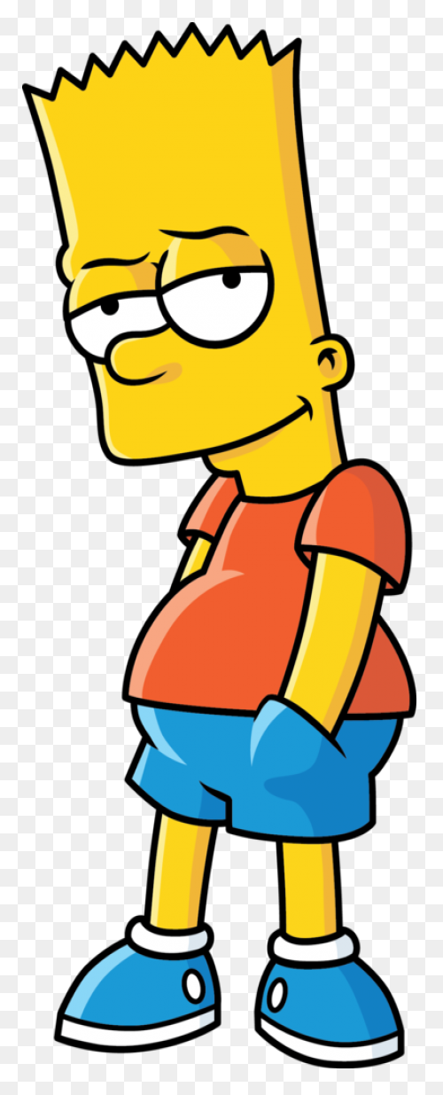 Bart Simpson Nerd Glasses Sticker -