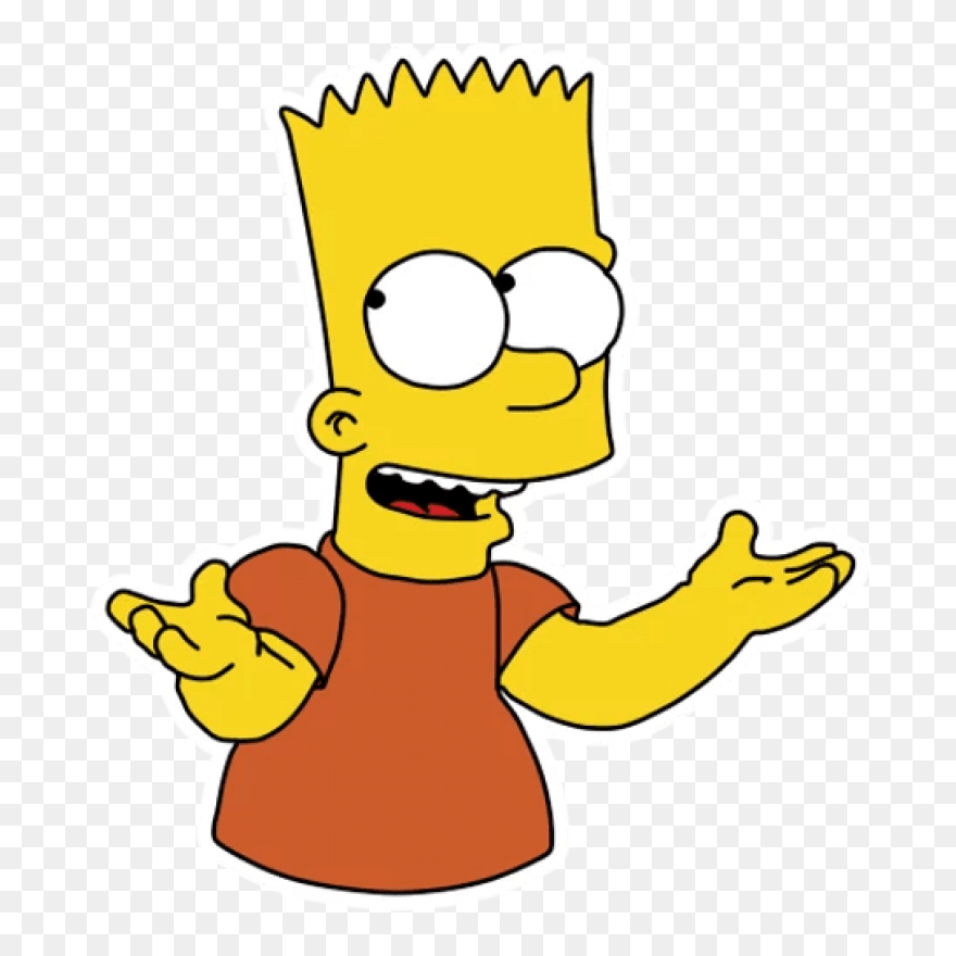 Bart Simpson Nerd Glasses Sticker -