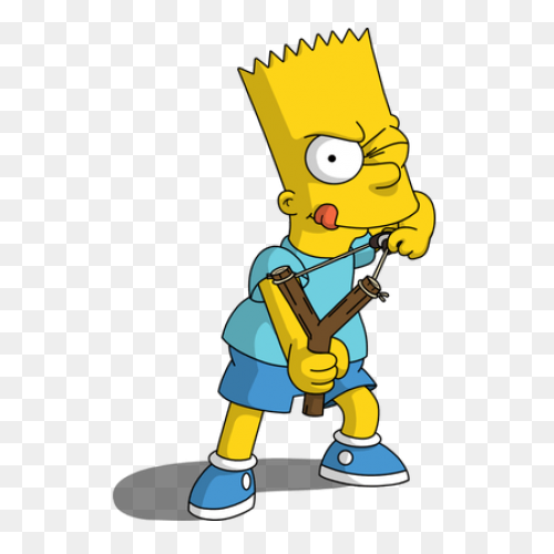 Bart Simpson Nerd Glasses Sticker -