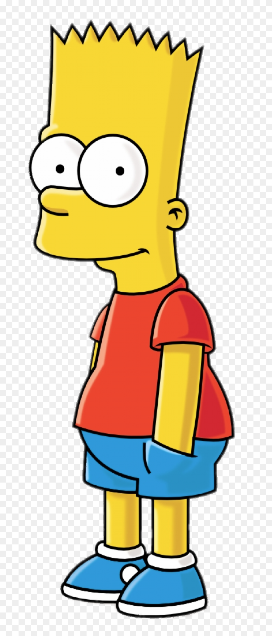 Bart Simpson Nerd Glasses Sticker -