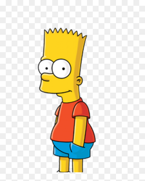 Bart Simpson Nerd Glasses Sticker -