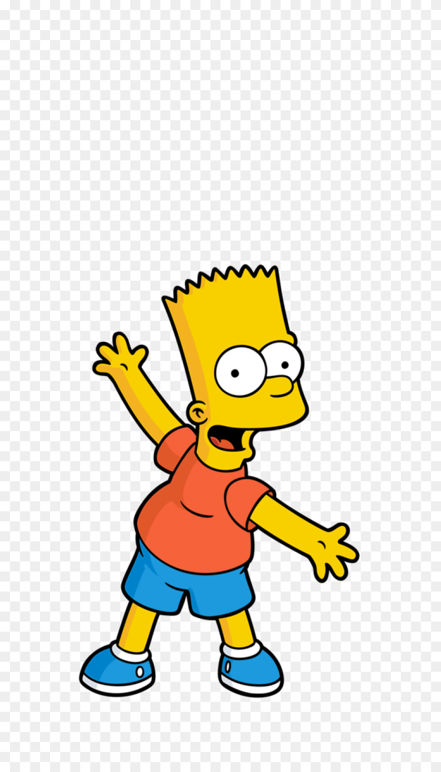 Bart Simpson Nerd Glasses Sticker -