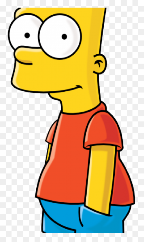 Bart Simpson Nerd Glasses Sticker -
