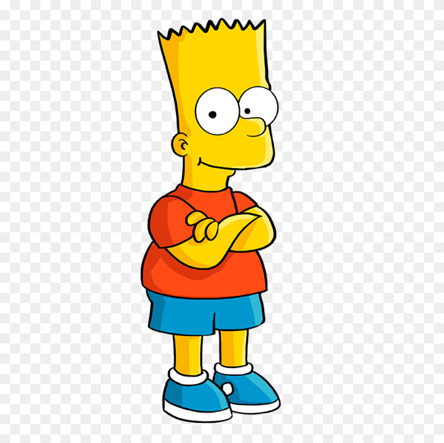 Bart Simpson Nerd Glasses Sticker -