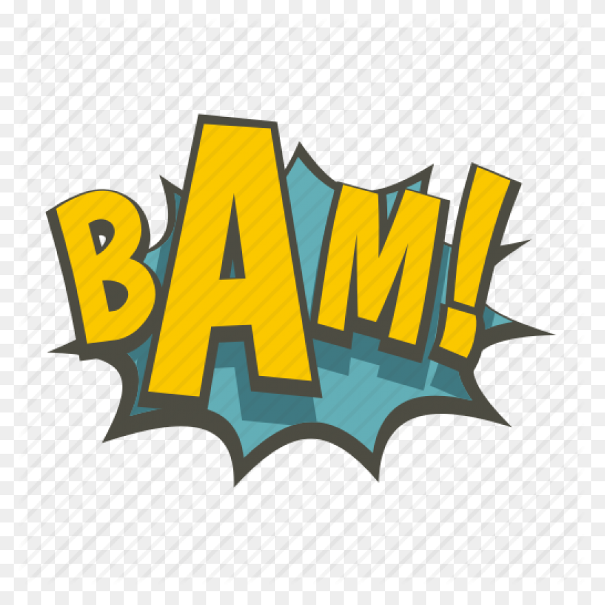 Onomatopoeia Bam Clipart - Full Siz