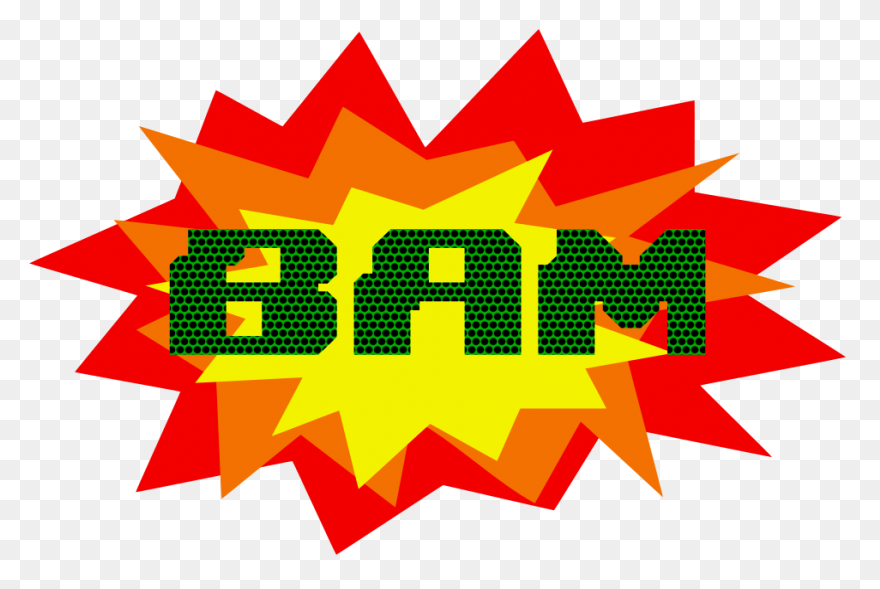 Onomatopoeia Bam Clipart - Full Siz