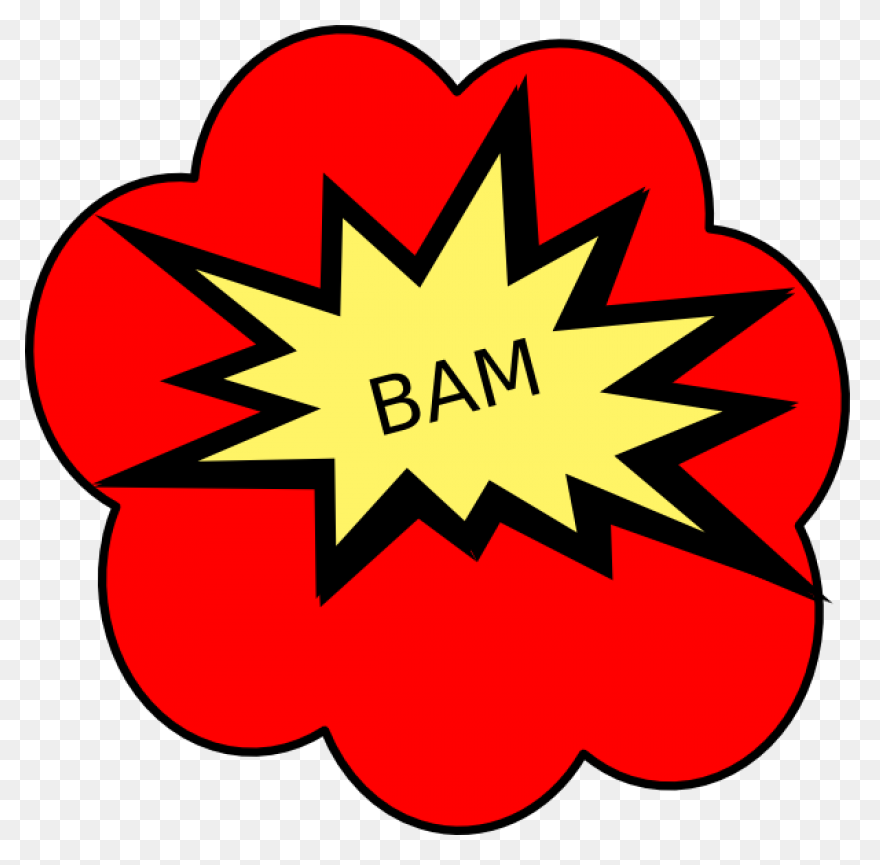 Onomatopoeia Bam Clipart - Full Siz