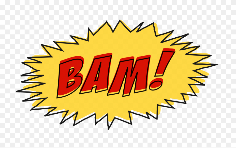 Onomatopoeia Bam Clipart - Full Siz