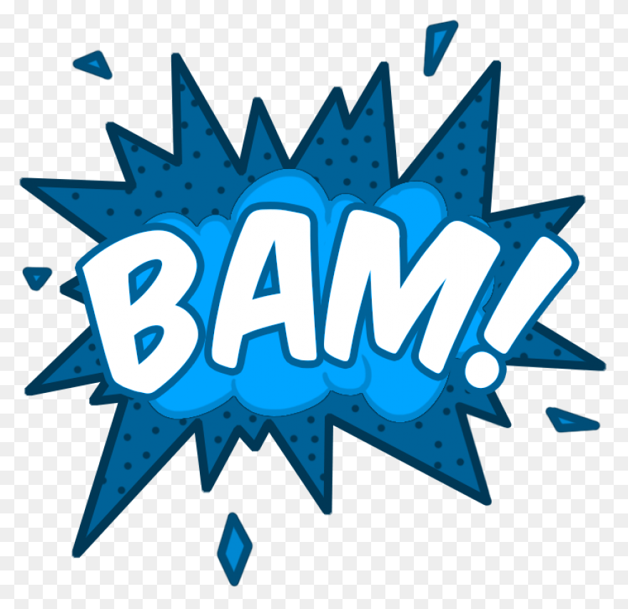Onomatopoeia Bam Clipart Full Size - Bam