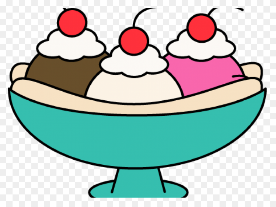 Banana Split With Sprinkles Clip Ar